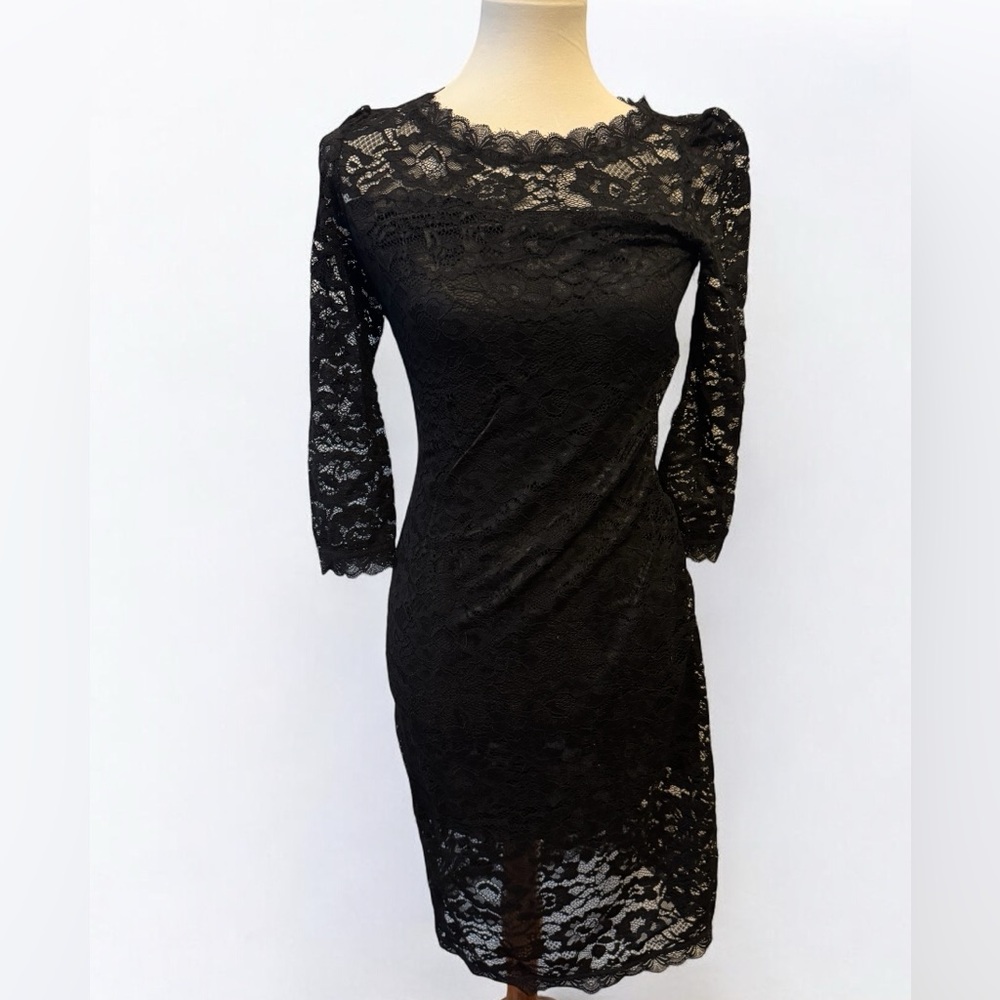 Chic Black High Low Dress